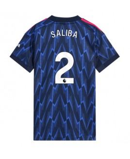 Günstige Arsenal William Saliba #2 Auswärtstrikot Damen 2025-26 Kurzarm